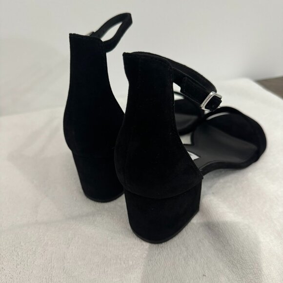 STEVE MADDEN Irene-M Black Suede Heels - Size 8 - NEW! - Picture 6 of 12